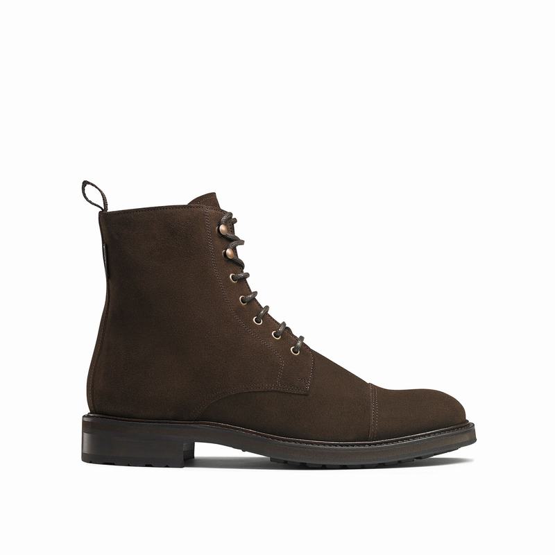 Brown Russell And Bromley Stomp Men's Lace Up Boots | UFO4948IL
