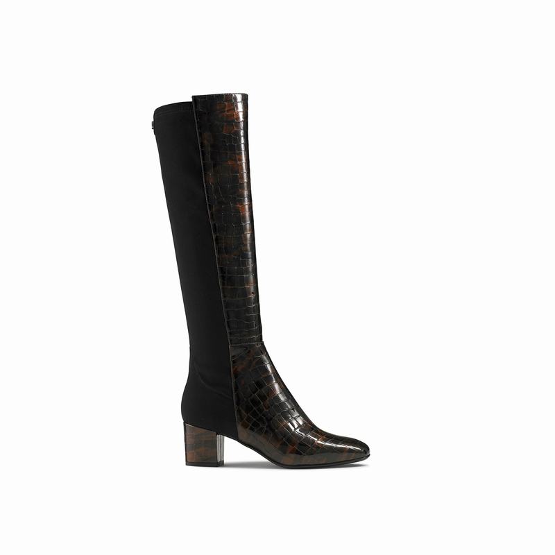 Brown Russell And Bromley Trinni Women's Knee High Boots | JMY1734IU