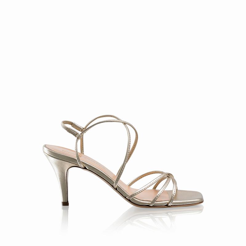 Metallic Russell And Bromley Airstrip70 Women's Heeled Sandals | UCF7151HE