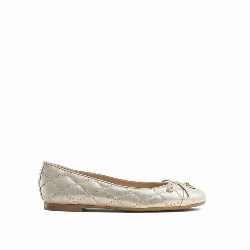 Metallic Russell And Bromley Charming Women's Ballet Flats | ITQ9872TC