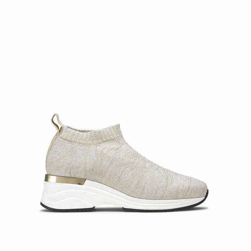 Metallic Russell And Bromley Fly By Women's Slip On Trainers | BBK2912NV