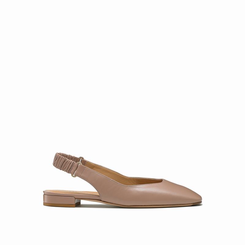 Pink Russell And Bromley Campaign Women's Dress Flats | EAW6327DZ