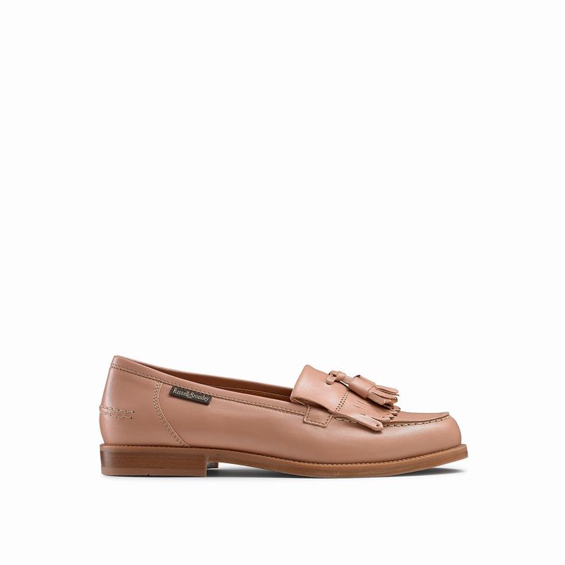Pink Russell And Bromley Chester Women's Loafers | YGH9020MG