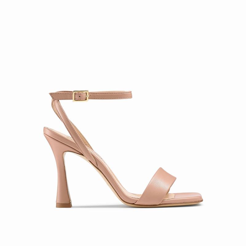 Pink Russell And Bromley Cosmo Women's Heeled Sandals | QKB5332XX