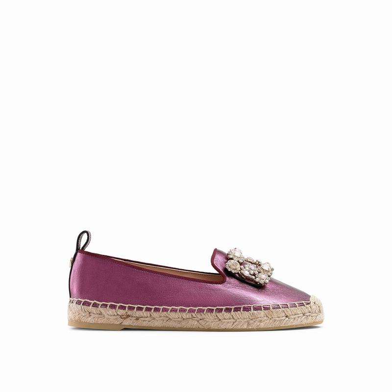 Purple Russell And Bromley Pocketfull Women's Espadrilles | YLL762PQ