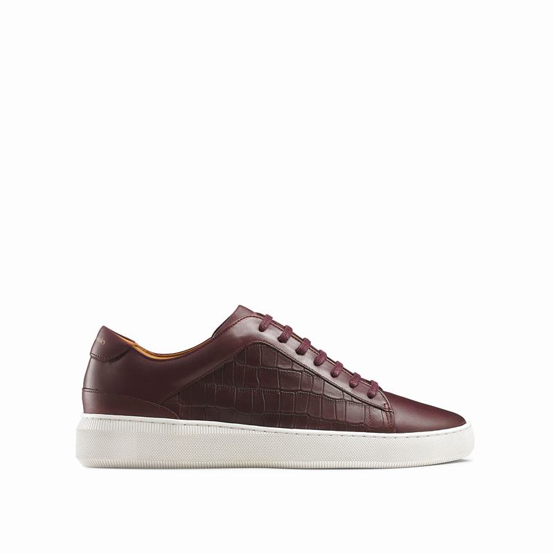 Red Russell And Bromley Clear Run Men's Low Top Sneakers | AKC815UT