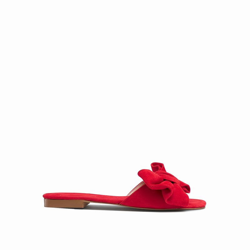 Red Russell And Bromley Minnie Women's Flat Sandals | VUK7543CB