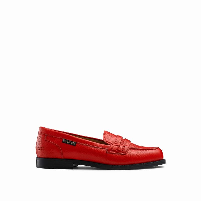 Red Russell And Bromley Sixpence Women's Loafers | XFY8370LC
