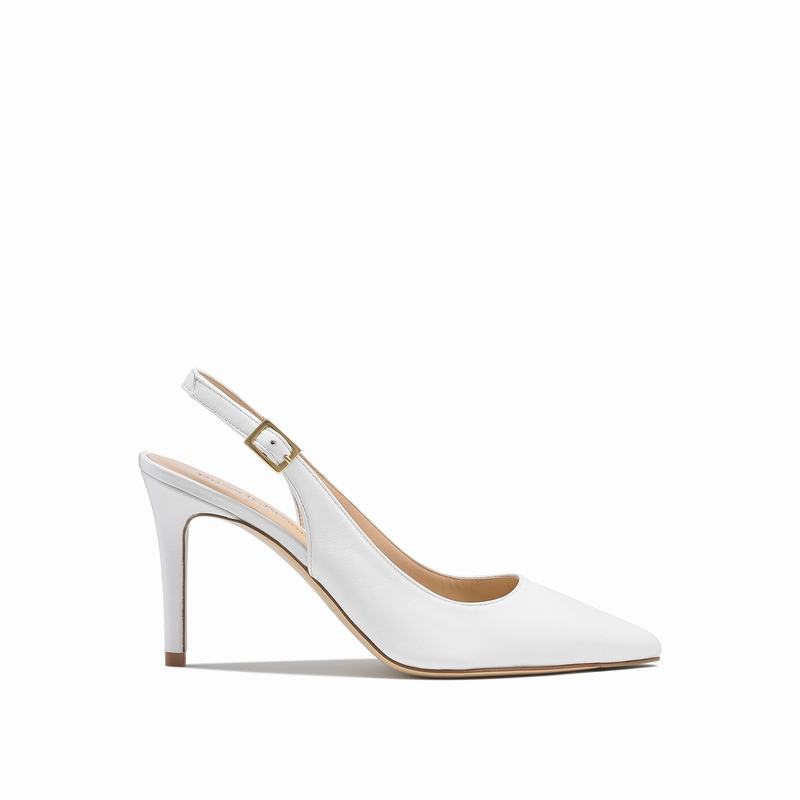 White Russell And Bromley 85sling Women's Pumps | JHQ2869YO