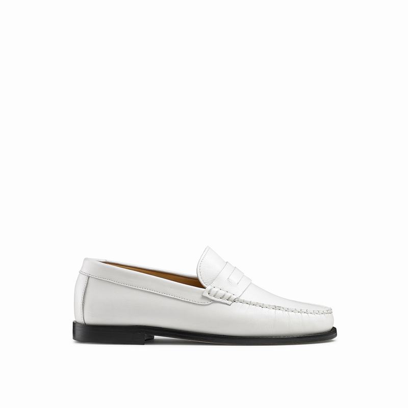 White Russell And Bromley Emily Women's Loafers | VKQ8839IL